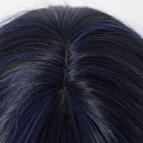 【Early Black Friday】Dwy Long Wavy Blue Mist Natural Curls Synthetic Wig