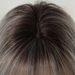 Elara-DWY 22 Inch Silver Grey Balayage Long Layered Wig with Air Bangs | Natural Synthetic Hair for Women | Daily Wear & Versatile Styling
