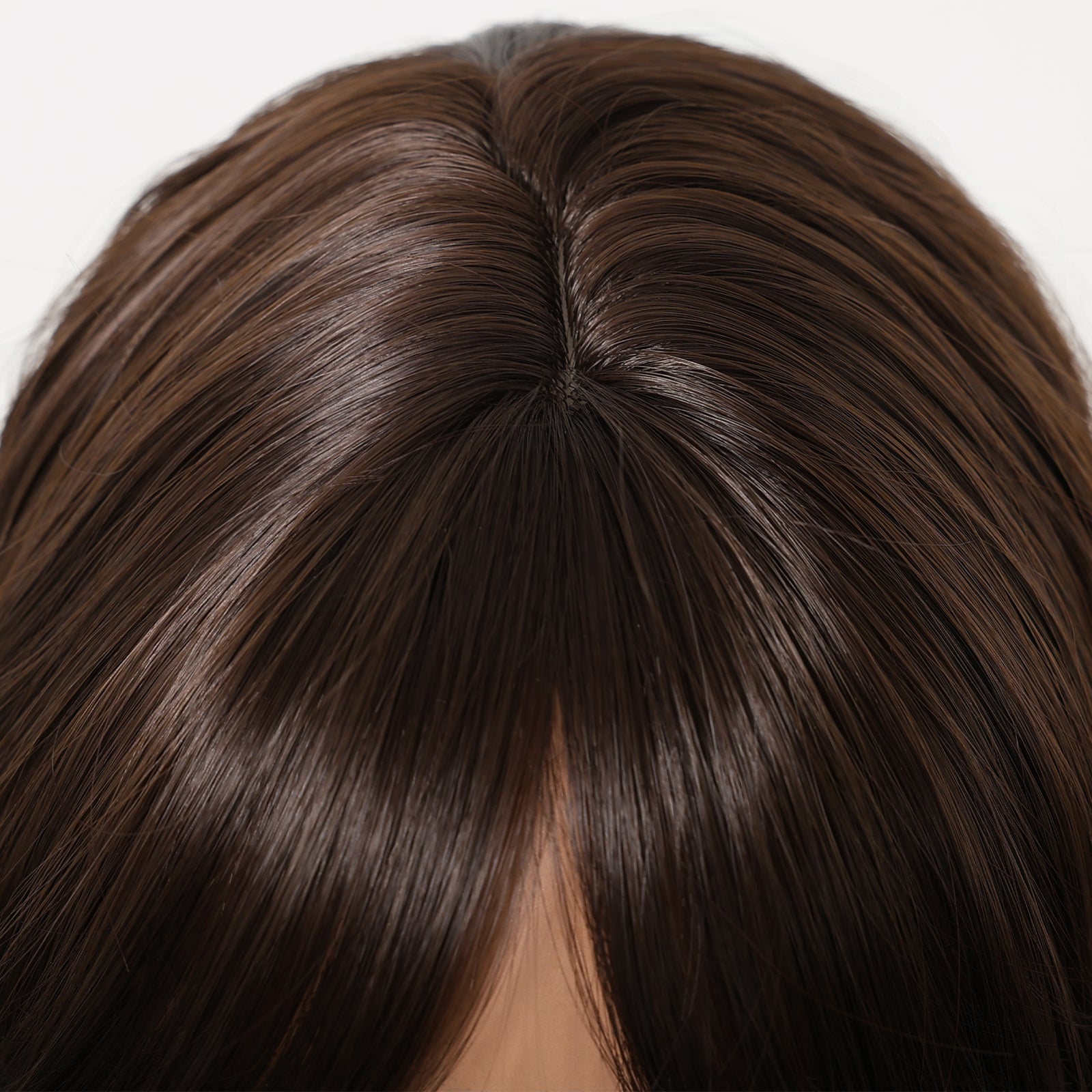 Eireen-DWYLong Brown Curly Glueless Synthetic Wig
