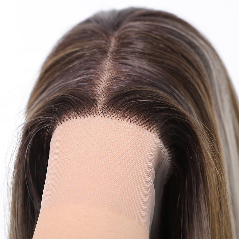 DWY-Body Wave Lace Front Wigs Pre Plucked 13x4 HD Lace Frontal Wigs Human Hair 180 Density Natural blonde and grey Wigs for Women Human Hair Lace Front Wig with Baby Hair Glueless