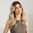 Remi-DWY Mono Lace Front Free Part Ombre Blonde Mid-Length Glueless Synthetic Wig