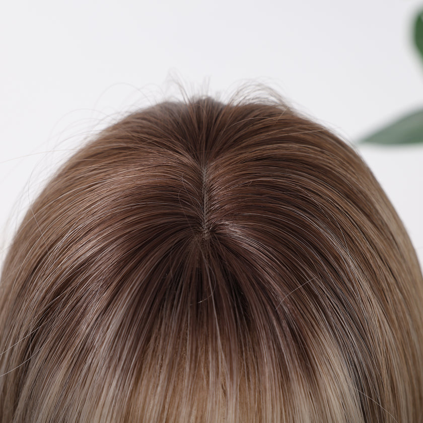 DWY Mixed Dark Blonde Bob Wig - HIgh Quality Synthetic Hair