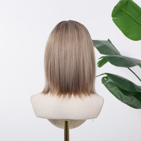 【Early Black Friday】DWY Mixed Dark Blonde Bob Wig - HIgh Quality Synthetic Hair