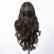 DWY Freepart Long length Curly Chocolate Brown Highlighted Wig