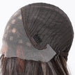 DWY Freepart Long length Curly Chocolate Brown Highlighted Wig