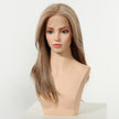 Kiki C- NEW ! DWY 13×4 Lace Front Free Part Mid-Length Layer-cut Straight Beachy Blonde Glueless Synthetic Wig for Women 18 Inches