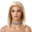 Lillie H-DWY Human Hair Pre Plucked Bob Hair 13*6 Natural Textured Hair Invisible HD Lace Frontal Wig for Women 13 nches
