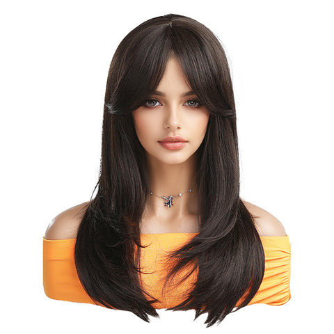Autumn-DWY Natural Wavy Layer Cut Glueless Synthetic Wig