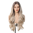 Natalie H -DWY 13x6 Lace Front Free Part Long Brown Ombre Glueless Synthetic Wig