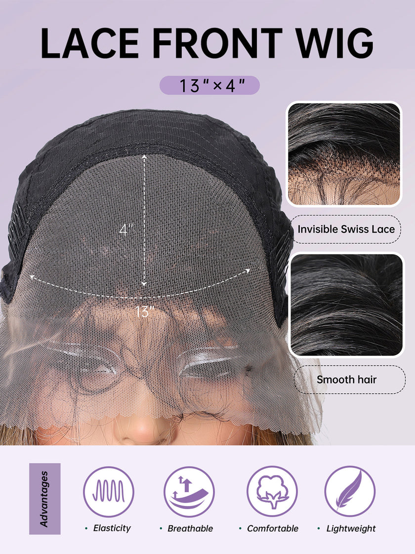 DWY-Lace Front Straight Pre Plucked 13x6 Lace Frontal Wig