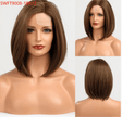 Chaya-DWY Lace Front Natural Jewish Wig Bob Straight Synthetic Wig 7 Shades 14 Inch
