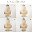 【CLEARANCE SALE】Barbara DWY Machine Made Long length Wavy Hairstyle Light Blonde Glueless Synthetic Wig for Women 28 Inches Glueless Wigs