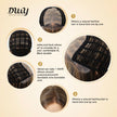 Andie-NEW! DWY Mono Lace Front Free Part Dark Ash Brown Layered Lob Glueless Synthetic Wig for Women 14 Inches