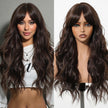 Eireen-DWYLong Brown Curly Glueless Synthetic Wig