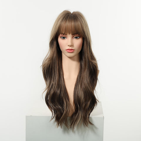 [Special Offer Pre-Halloween]Loni-Best Seller DWY MiraScalp Long Wave Versatile Babe Light Glueless Synthetic Wig