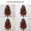【CLEARANCE SALE】Ninah-DWY Machine Made Long length Wavy Hairstyle Drity Orange Glueless Synthetic Wig for Women 28 Inches Glueless Wigs