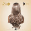 Vanessa -DWY Pre-cut U part Diamond Lace Mid length Icy Beige Blonde Body Wave Hair Glueless Synthetic Wigs for Women 22 Inches