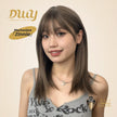 Zinnia - DWY 16-Inch MiraScalp Tea Brown Mid-Length Layered Straight Wig