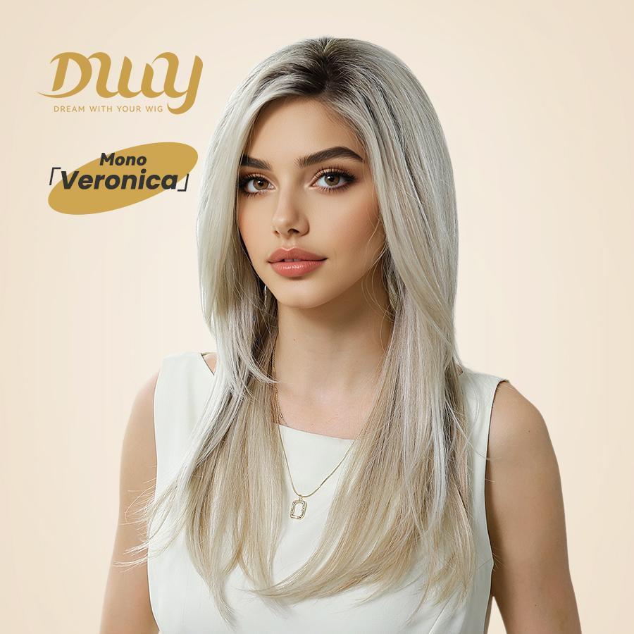Restocked!-Veronica-DWY 20-Inch Mono Glueless Lace Front Synthetic Wig