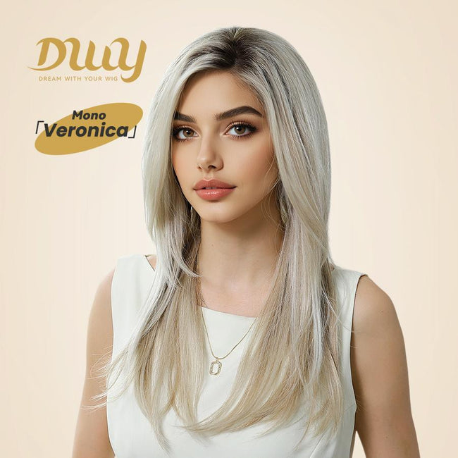 Restocked!-Veronica-DWY 20-Inch Mono Glueless Lace Front Synthetic Wig