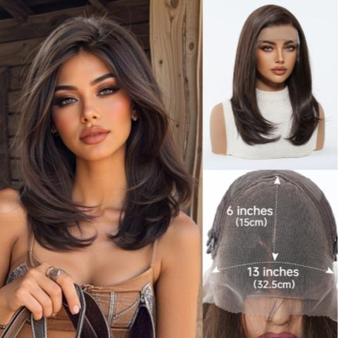 【New in】Mimi-DWY 18-Inch Straight Blonde Lace Front Wig – 13x6 Free Part Glueless Design