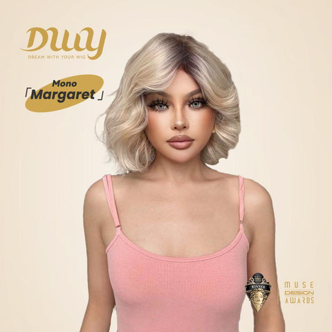 Margaret-DWY Mono Lace Front Free Part Short Curly Classical Synthetic Wig