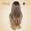 Brulee -NEW CRAFT! [GEN4 cashmere Bionic Silky Top] 24 Inch Long Warm Honey Bronde Wave Glueless Synthetic Wig with Bangs for Women High Quality Premium Fiber Easy Wear Comfortable Fit