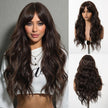 Eireen-DWYLong Brown Curly Glueless Synthetic Wig