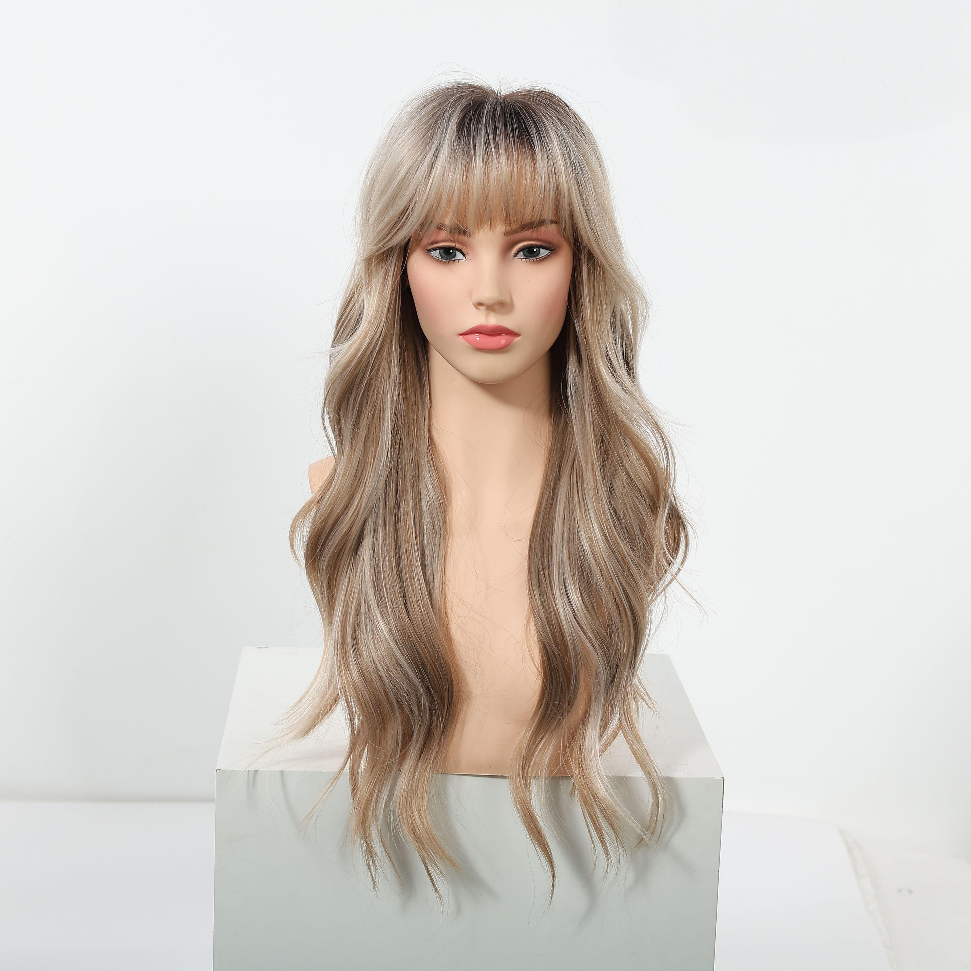 Restocked! Loni-Best Seller DWY MiraScalp Long Wave Versatile Babe Light Glueless Synthetic Wig