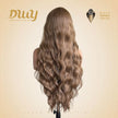 Cara - NEW! DWY Pre-cut U part Diamond Lace Mid-length Lace Linen Brown Retro Curly Hair Glueless Synthetic Wigs for Women 28 Inch
