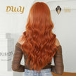 [Festival Limited] Foxy-DWY Mid-length Ginger with Platinum Money Piece Streaks Glueless Synthetic Wig for Women 26 Inches