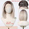 Luna-DWY 13×6 Lace Front Free Part Shoulder Length Bob Glueless Synthetic Wig