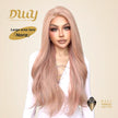 Nora-DWY 13×6 Filter Lace Free Part Curly Baby Pink Highlighted Glueless Synthetic Wig