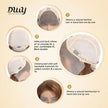 Corinne C- DWY Human Hair Pre Plucked Bob Hair 13*6 Natural Textured Hair Invisible HD Lace Frontal Synthetic Wig