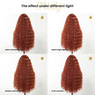 Maeve -DWY Lace Front Long Natural Drity Orange Spanish Wave Middle Part Glueless Synthetic Wig for Women 26 Inches Classic Style