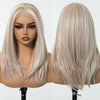 Siena-DWY 13×6 Filter Lace Free Parting Shoulder Length Light Pink Glueless Synthetic Wig