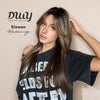 Elowen-DWY MiraScalp Middle Length  Sandy Brown Layer Cut Glueless Synthetic Wig