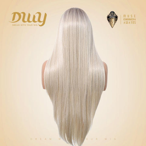 Joyce- DWY 13×6 Lace Front Free Part Long Golden Gradient Straight Glueless Synthetic Wig