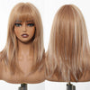 Zinnia-DWY 16-Inch MiraScalp Tea Brown Mid-Length Layered Straight Wig