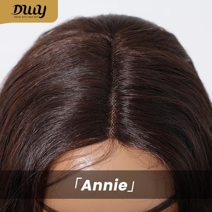 Annie C-DWY Pre-cut T-Part Lace Wig Long Curly Synthetic Wig
