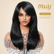 【CLEARANCE SALE】Jeti DWY Machine Made Long length Layer cut Hairstyle Black Glueless Synthetic Wig 20 Inch
