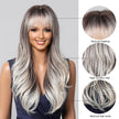 DWY Curly With Dark Roots Ombre Synthetic Wig