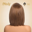 Corinne C- DWY Human Hair Pre Plucked Bob Hair 13*6 Natural Textured Hair Invisible HD Lace Frontal Synthetic Wig
