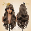 Madison-DWY 26-Inch MiraScalp Wavy Light Brown Glueless Synthetic Wig