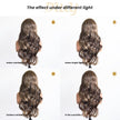 Salma - DWY Pre-Cut U-Part Diamond Lace Espresso Brown Curly Glueless Synthetic Wig 24 Inch