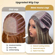 Andie-NEW! DWY Mono Lace Front Free Part Dark Ash Brown Layered Lob Glueless Synthetic Wig for Women 14 Inches