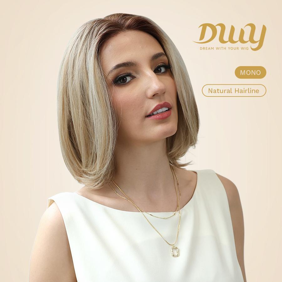 Demi C-DWY Mono Lace Front Free Part  Blonde Short Bob Glueless Synthetic Wig