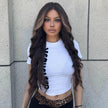 Evelyn-DWY 13×6  Libera  Free Part Long-Length Water Wave Glueless Synthetic Wig