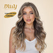Lacey-DWY Filter Lace 13x6 Lace Front Ombre Blonde Curly Wig